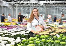 Lejla Begovic, Global Sales en Marketing Manager bij Deliflor, stond zoals altijd, samen met collega’s, klaar voor alle klanten deze Flowertrails.